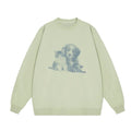Trendy Versatile Light Green Sweatshirt