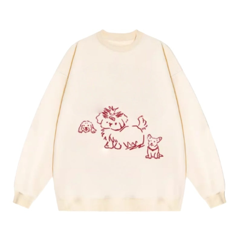 Graphic Line Animal Sweatshirt